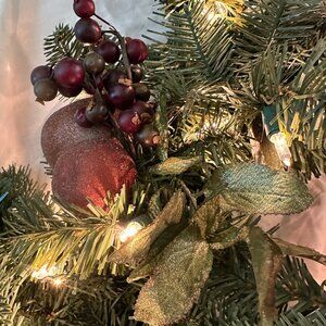 Balsam Hill 10" Orchard Harvest Garland with Clear Lights